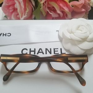 $500 Chanel flex hinge gold eyeglasses frame